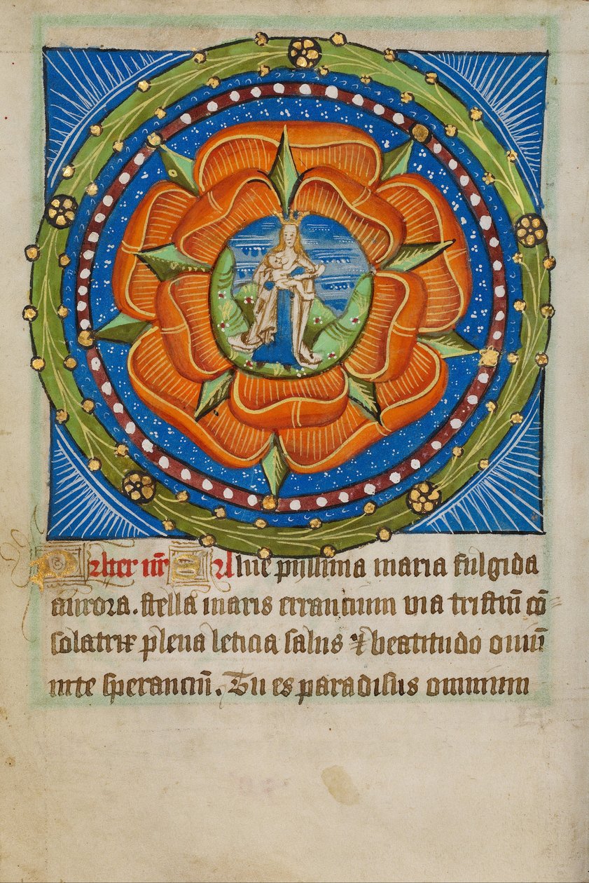 Rosario con Virgo Lactans de Unbekannt Unbekannt