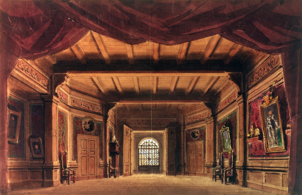 Diseño de escenario para la ópera 