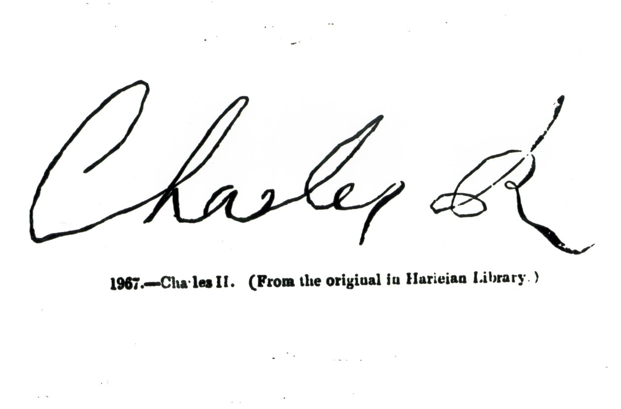 Firma de Carlos II (1630-85) de Unbekannt Unbekannt
