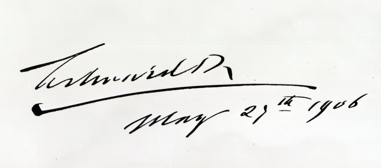 Firma del Rey Eduardo VII, 29 de mayo de 1906 de Unbekannt Unbekannt