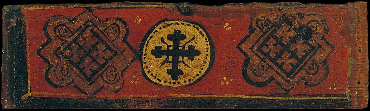 Panel de Techo con Cruz y Escudos de Armas en Forma de Lozange de Unbekannt Unbekannt