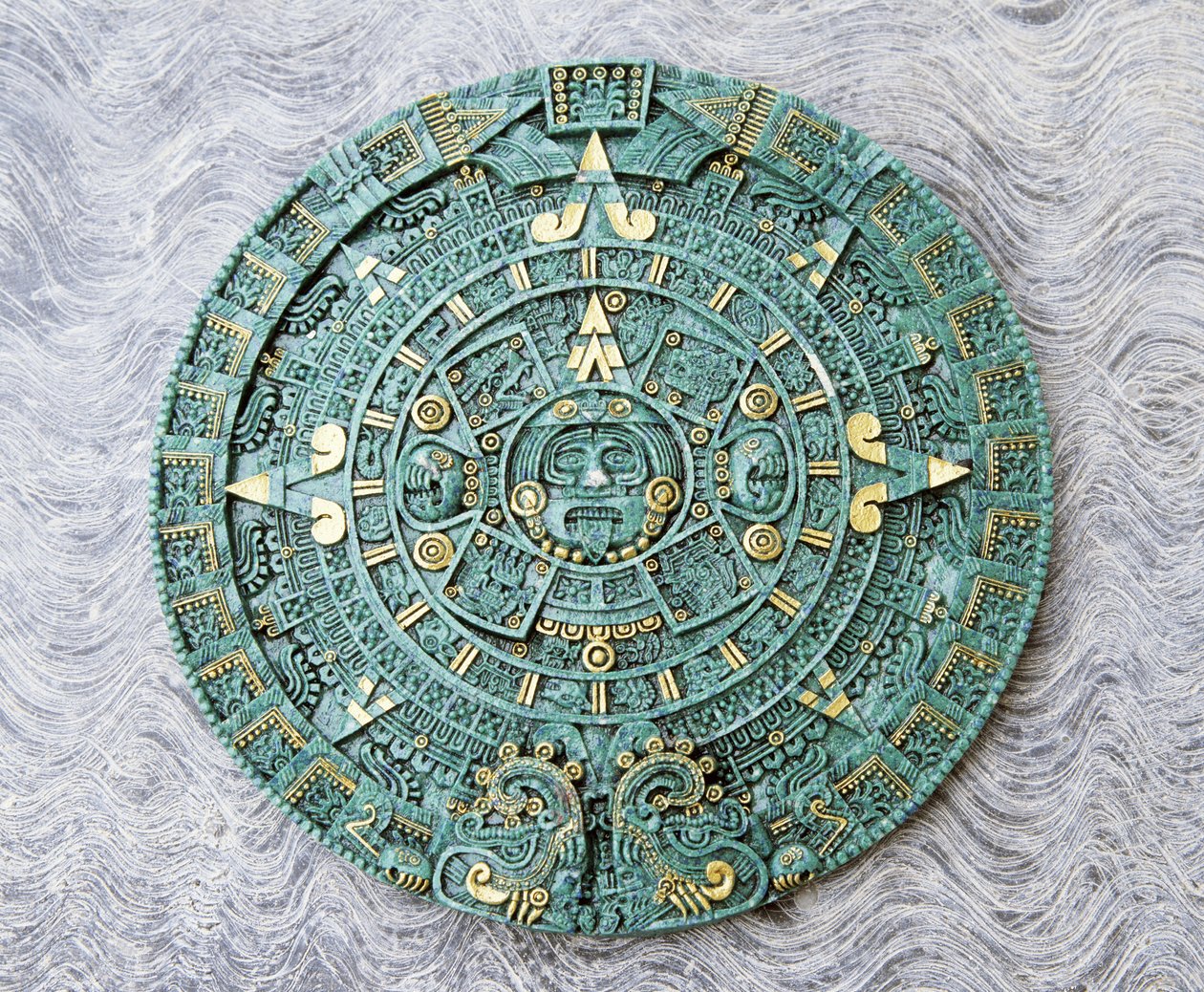 Copia de Recuerdo de La Gran Piedra del Calendario, Azteca, siglo XVI de Unbekannt Unbekannt