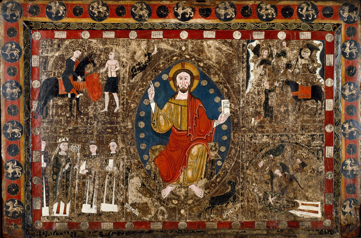 Frontal de Altar con Cristo en Majestad y la Vida de San Martín de Unbekannt Unbekannt