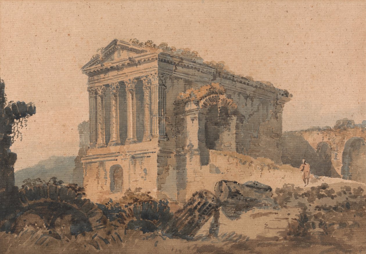 Templo de Clitumno, Roma, después de Piranesi de Unbekannt Unbekannt
