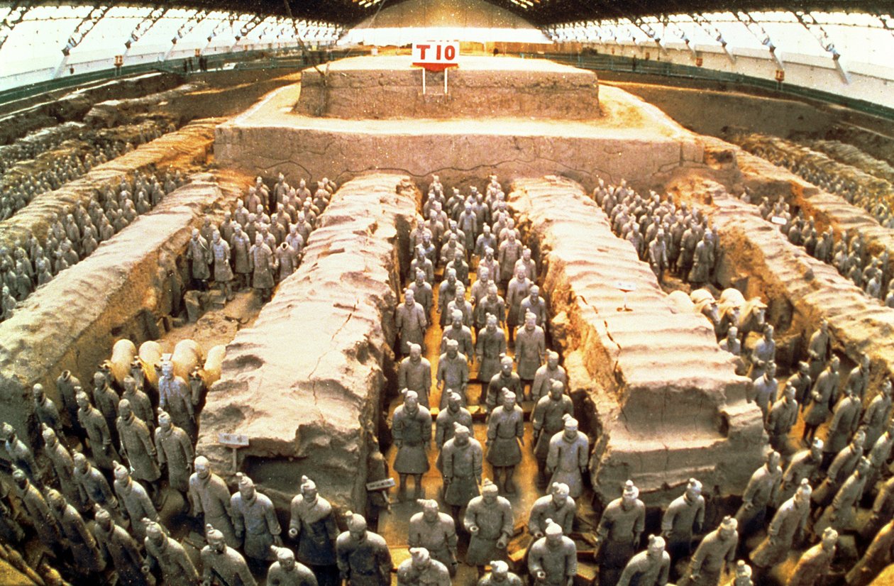 Ejército de terracota, dinastía Qin, 210 a.C. (detalle) de Unbekannt Unbekannt