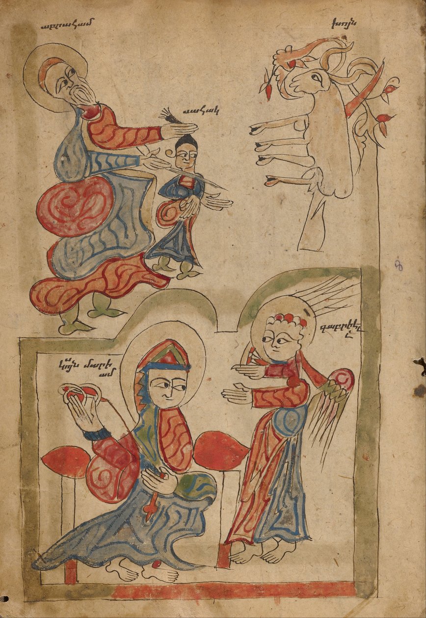 El sacrificio de Isaac y la Anunciación de Unbekannt Unbekannt