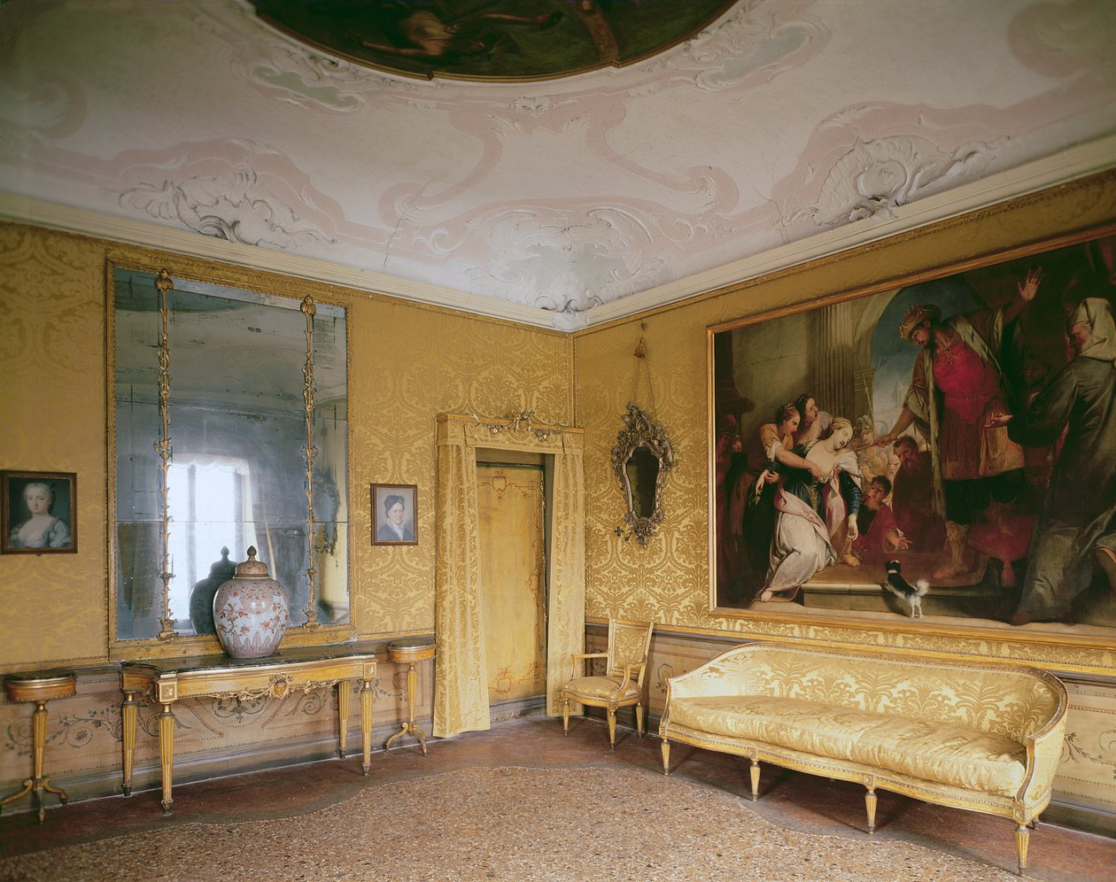 El Salón Amarillo, Ca Rezzonico, Museo del Settecento, Venecia de Unbekannt Unbekannt