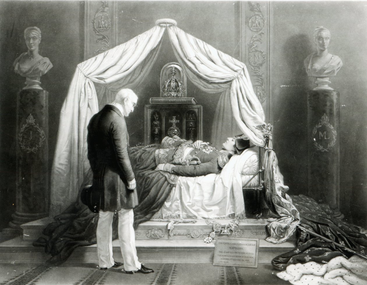 El modelo de cera del Duque de Wellington mirando a Napoleón, c.1840 de Unbekannt Unbekannt
