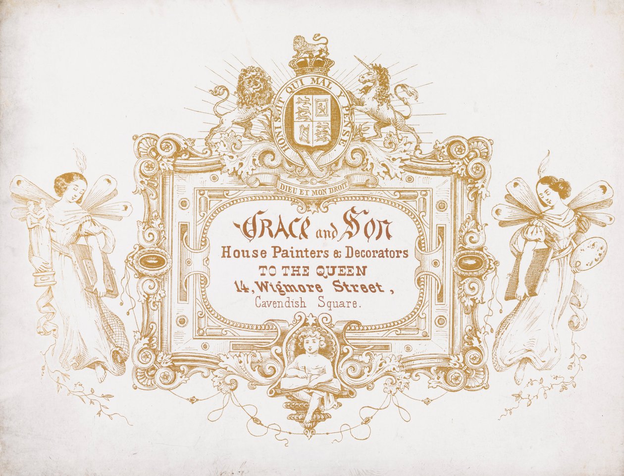 Tarjeta comercial, Frederick Crace y Hijo de Unbekannt Unbekannt