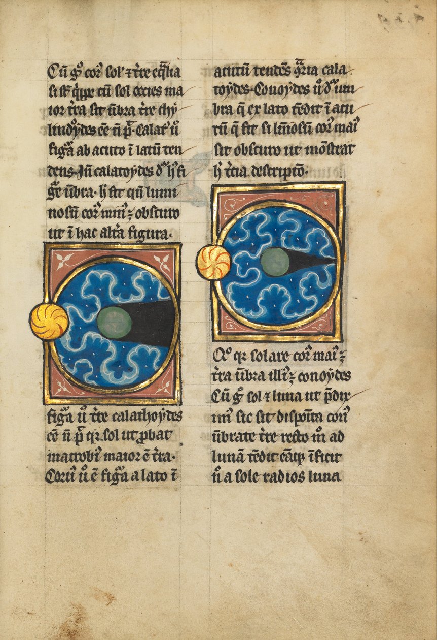 Dos diagramas con el sol y la luna de Unbekannt Unbekannt