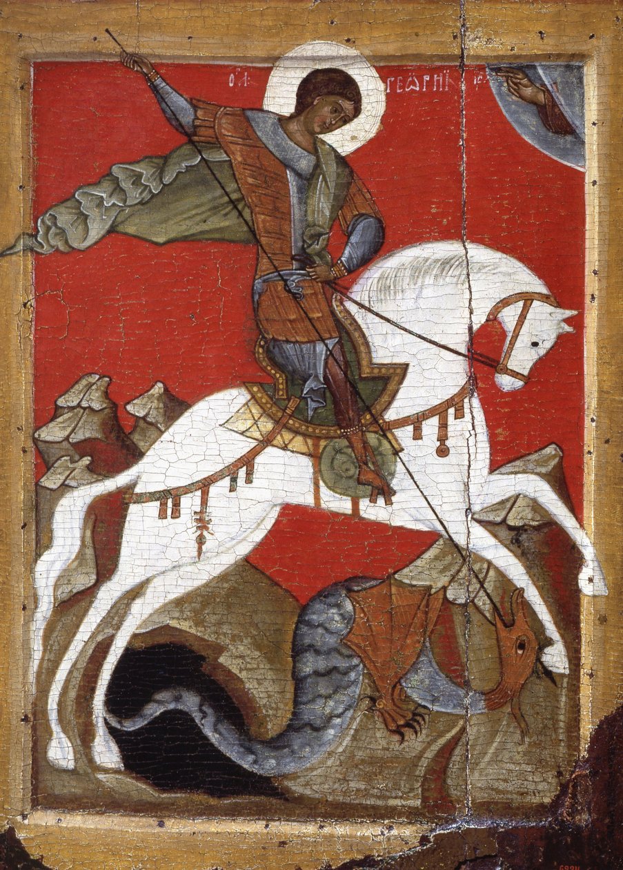 Milagro de San Jorge y el Dragón. Novgorod de Unbekannt Unbekannt
