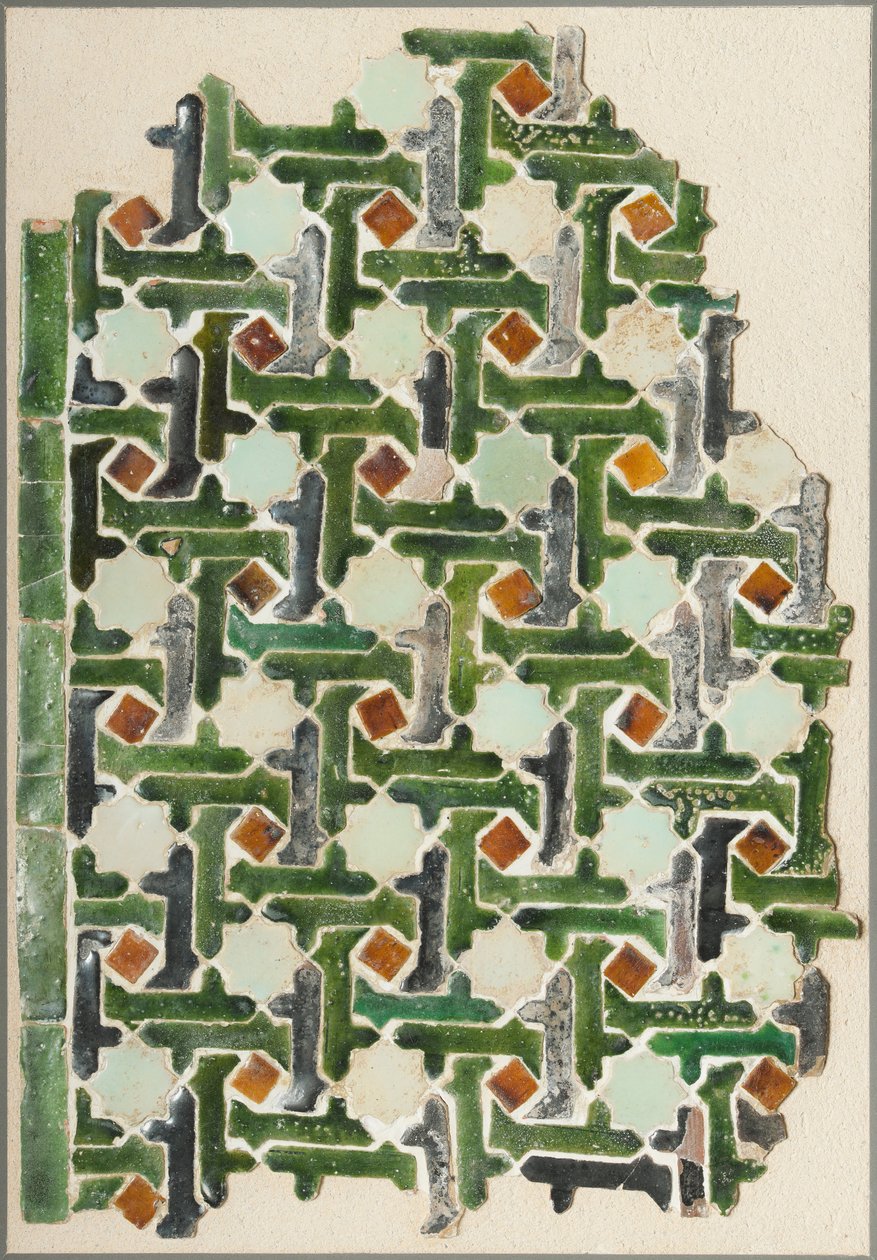 Desconocido, España, siglo XIV - Panel de azulejos de mosaico de Unbekannt Unbekannt