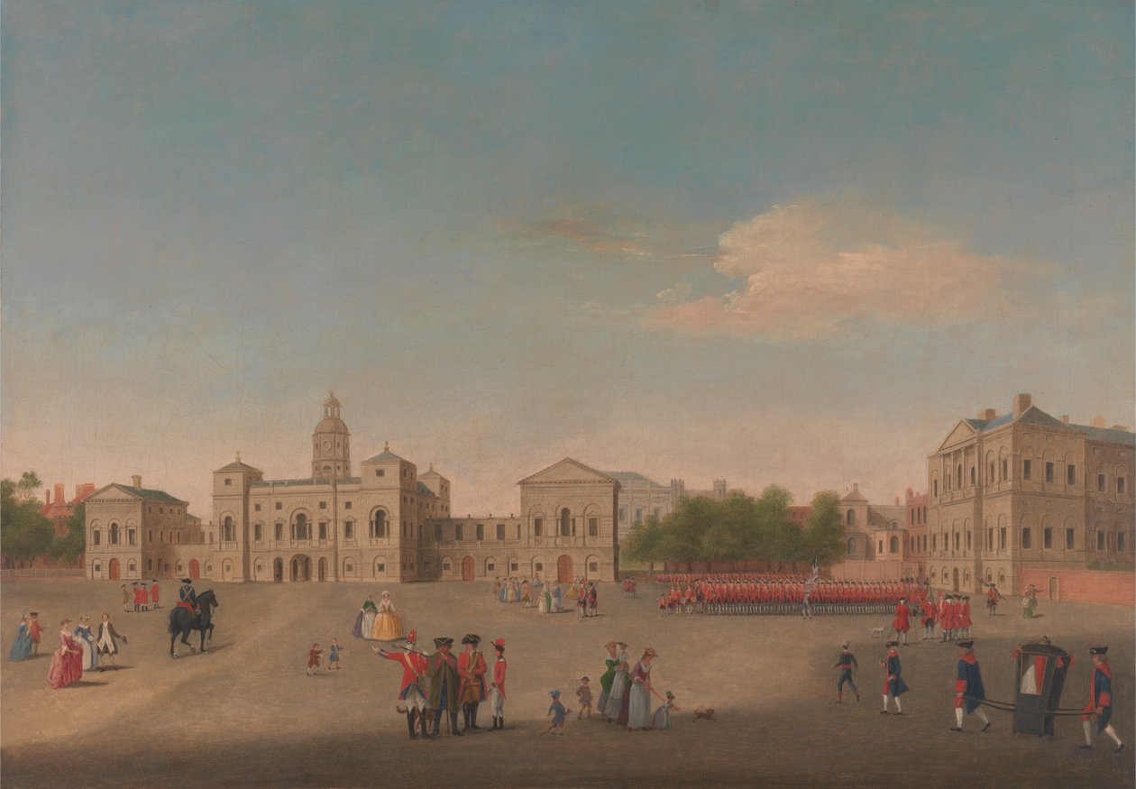 Vista de Horse Guards y Whitehall de Unbekannt Unbekannt