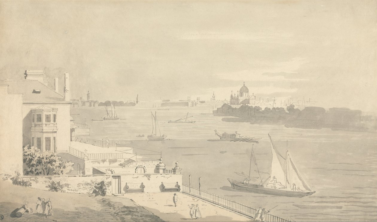 Vista de Londres desde Richmond House, Whitehall de Unbekannt Unbekannt