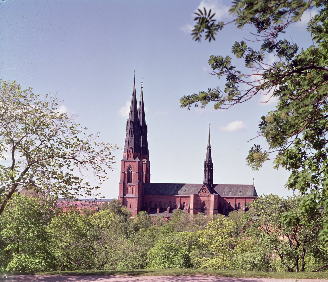 Vista de la Catedral de Uppsala desde el Castillo de Unbekannt Unbekannt