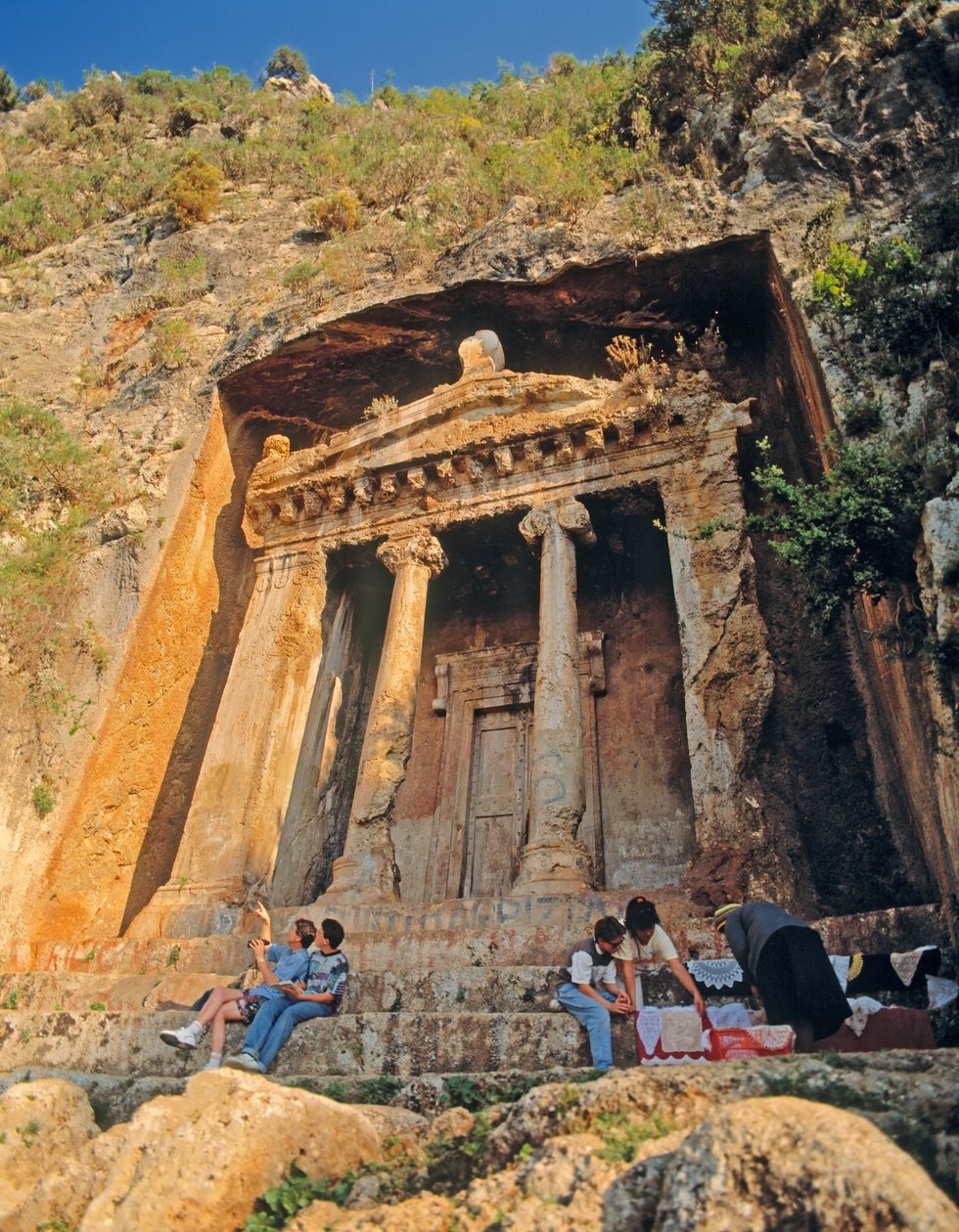 Vista de una tumba de roca de Unbekannt Unbekannt