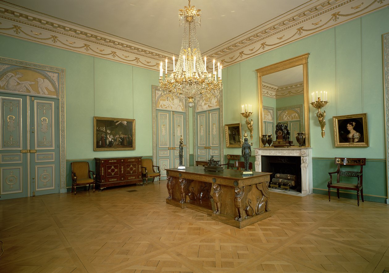 Vista del Salón del Museo Marmottan Monet, París, siglos XVIII-XIX de Unbekannt Unbekannt