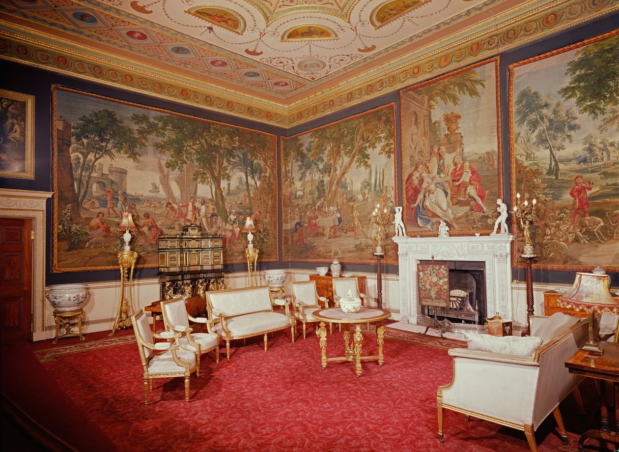 Vista del salón de Unbekannt Unbekannt