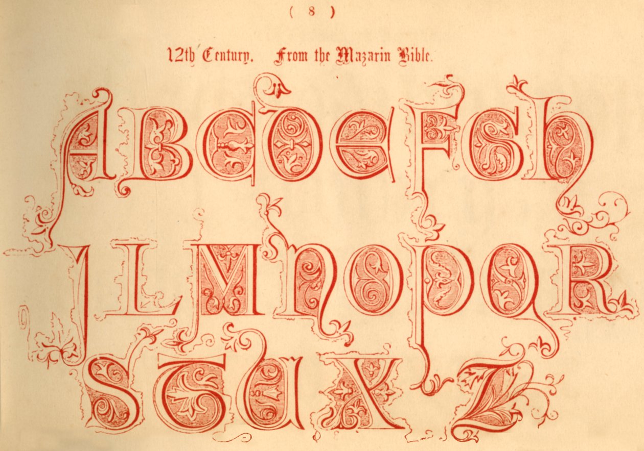 Siglo XII. De la Biblia Mazarin, 1862 de Unbekannt