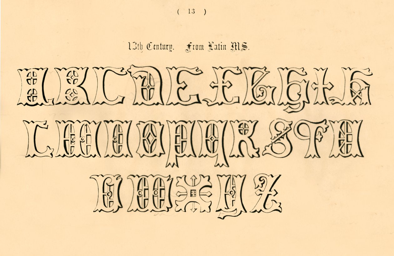 Siglo XIII. De manuscrito latino, 1862 de Unbekannt