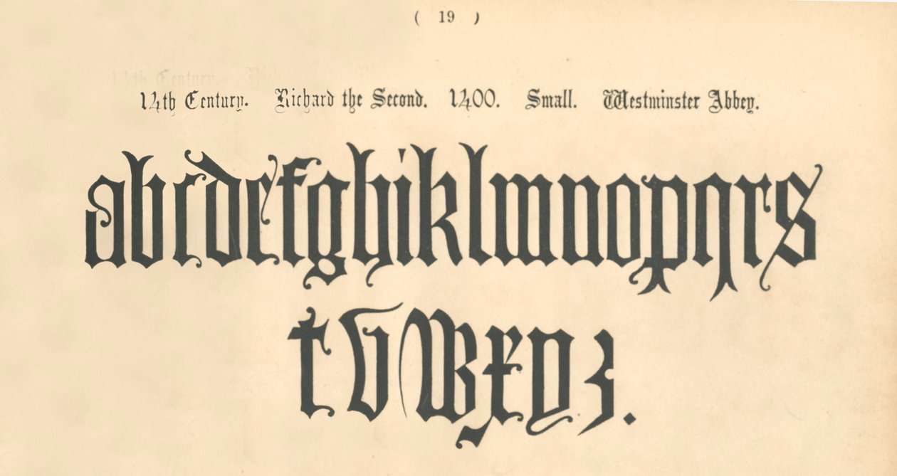 Siglo XIV. Ricardo II. 1400. Pequeño. Abadía de Westminster, 1862 de Unbekannt