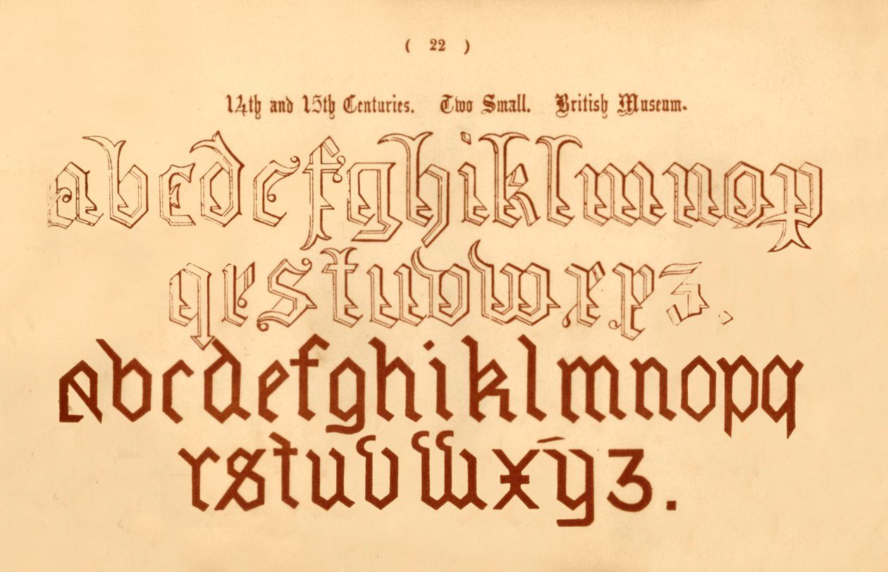Siglos XIV y XV. Dos pequeños. Museo Británico, 1862 de Unbekannt