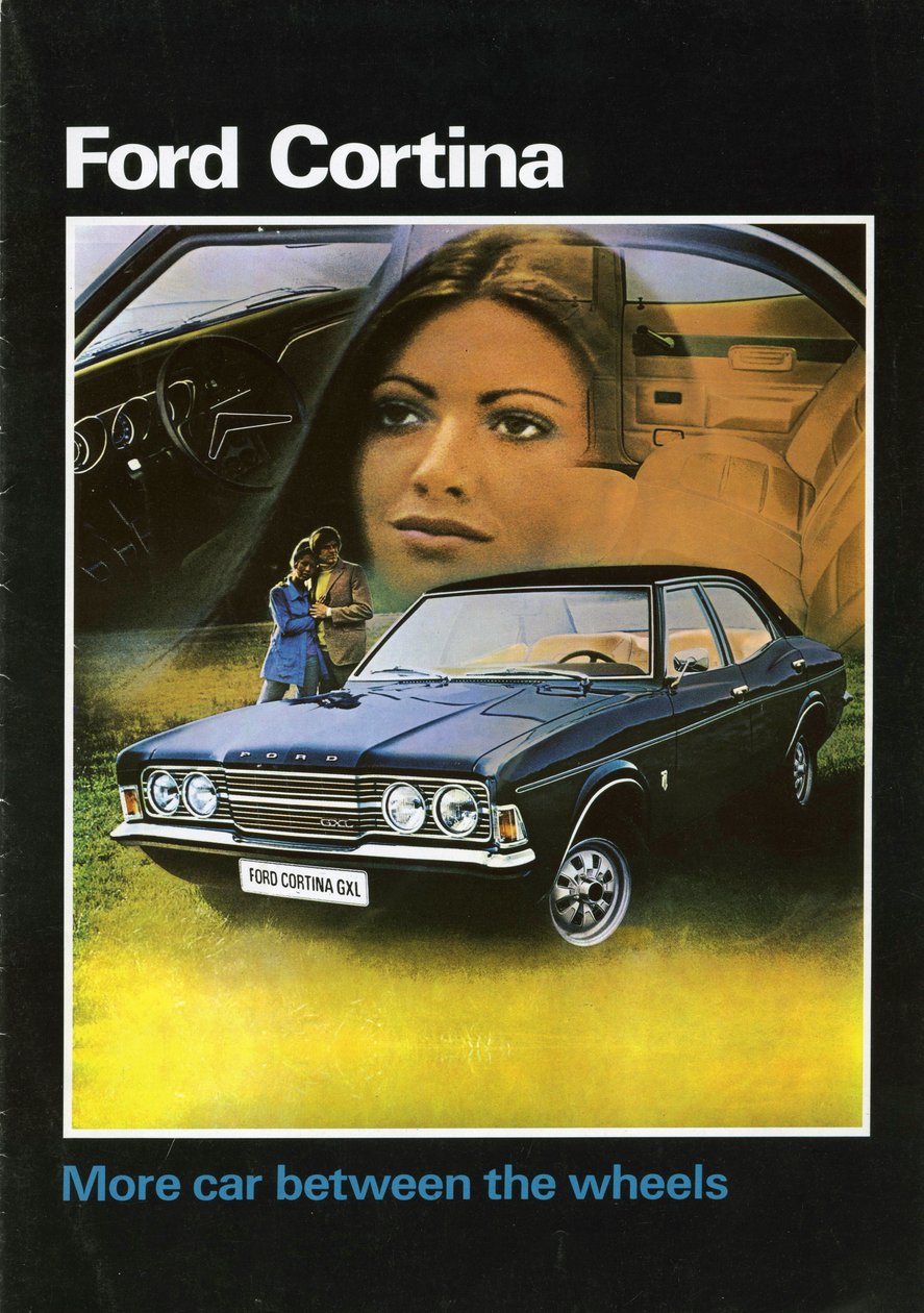 Portada del Folleto de Ventas del Ford Cortina Mk3 de 1972 de Unbekannt