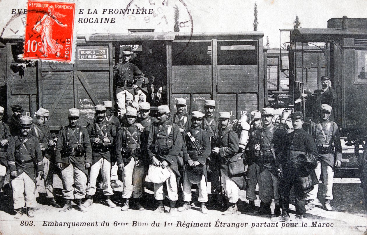 1er regimiento de la Legión Extranjera Francesa, Marruecos, 1911 de Unbekannt