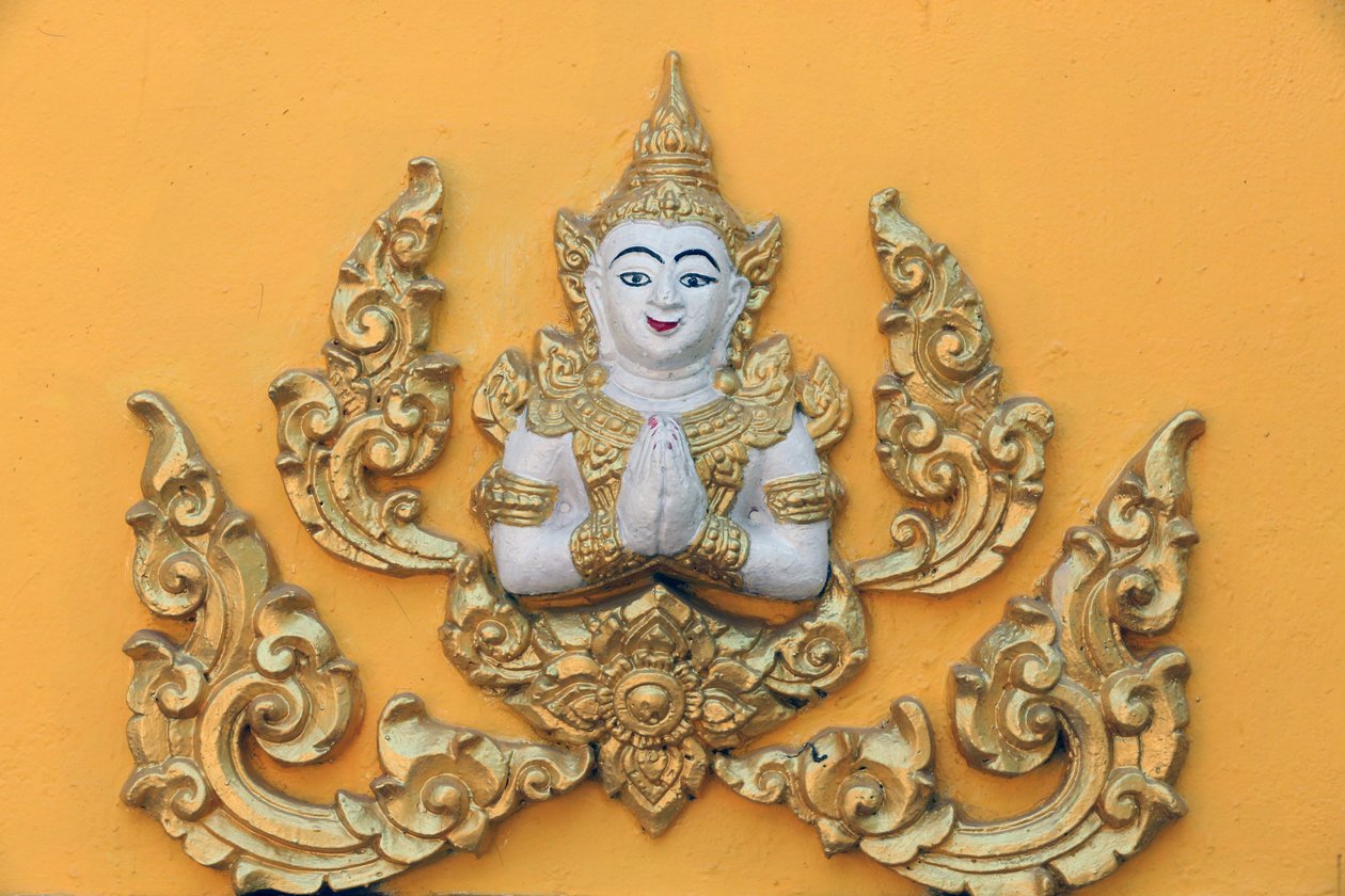 20151030, Vientiane, Laos: Templo budista Wat Si Muang (Simuong). Diosa budista de Unbekannt