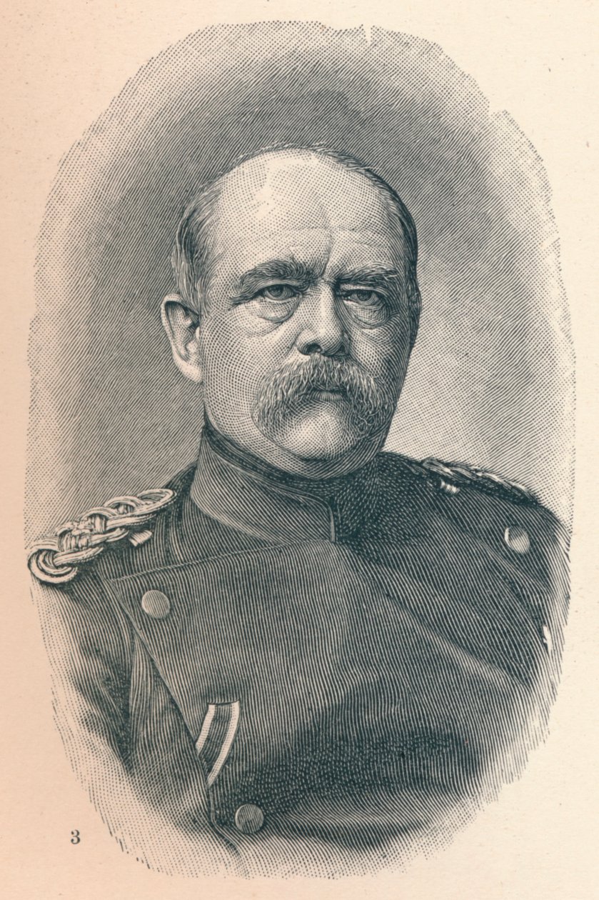 3 - Otto Von Bismarck en cuatro etapas de su carrera, 1907 de Unbekannt