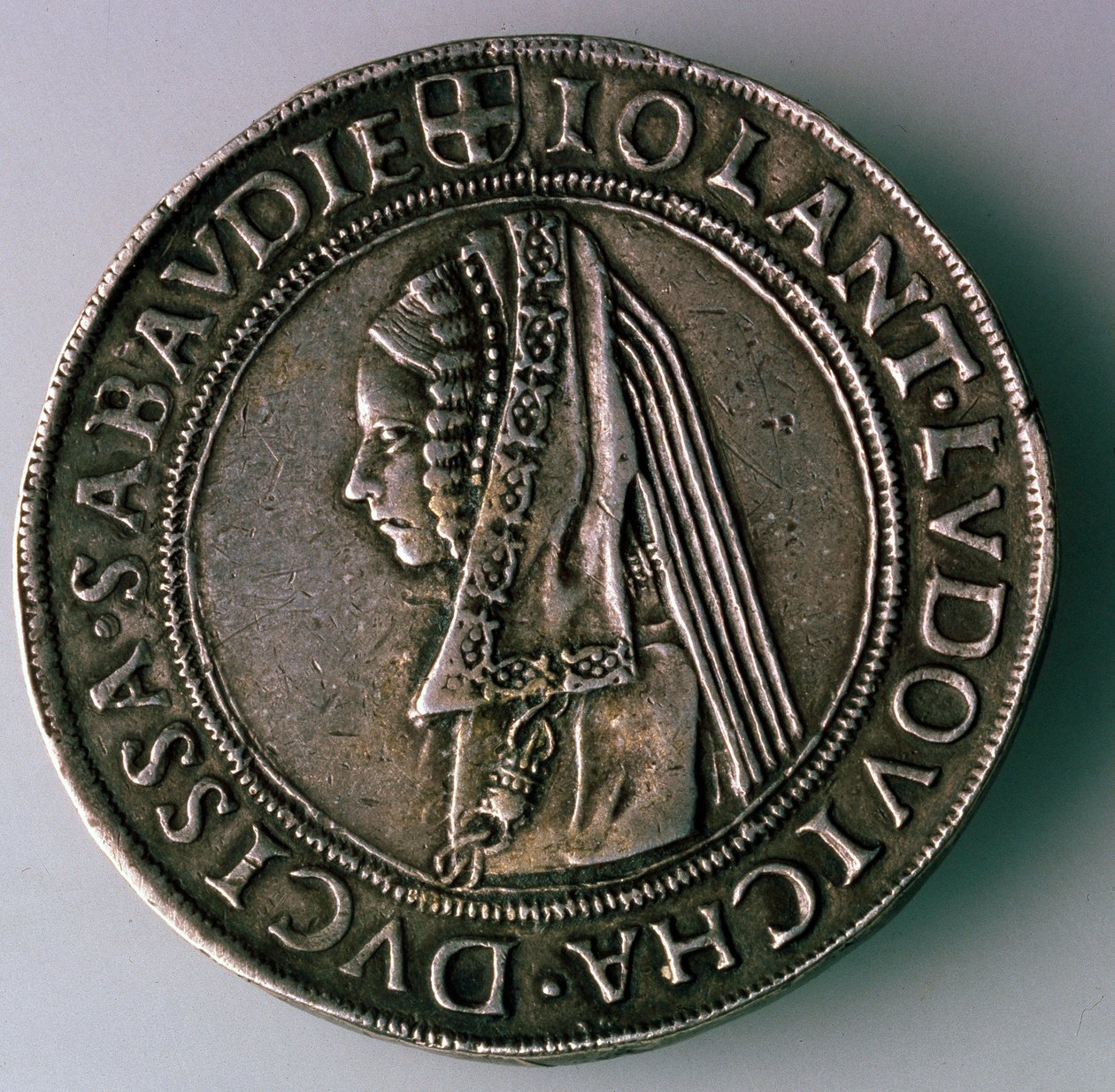 4-Testoon. Ducado de Saboya, Italia, Reverso: Iolanta Ludovica, Duquesa de Saboya, 1497-1504 de Unbekannt