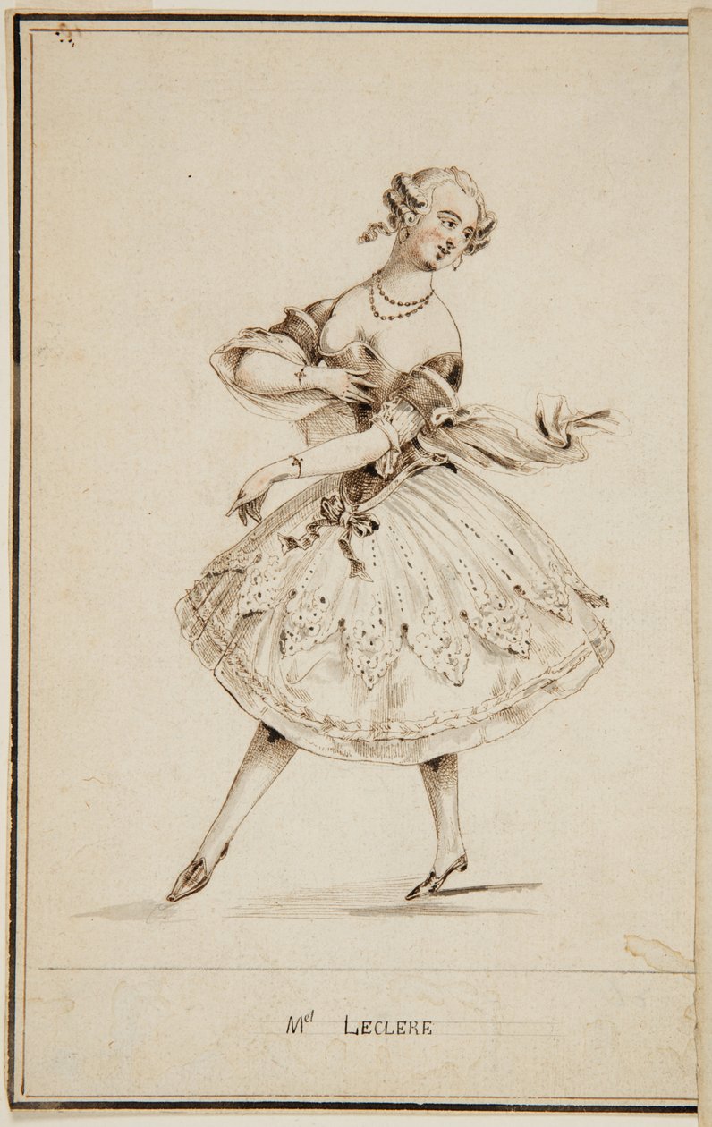 Una bailarina de ballet, Mademoiselle Leclerc de Unbekannt
