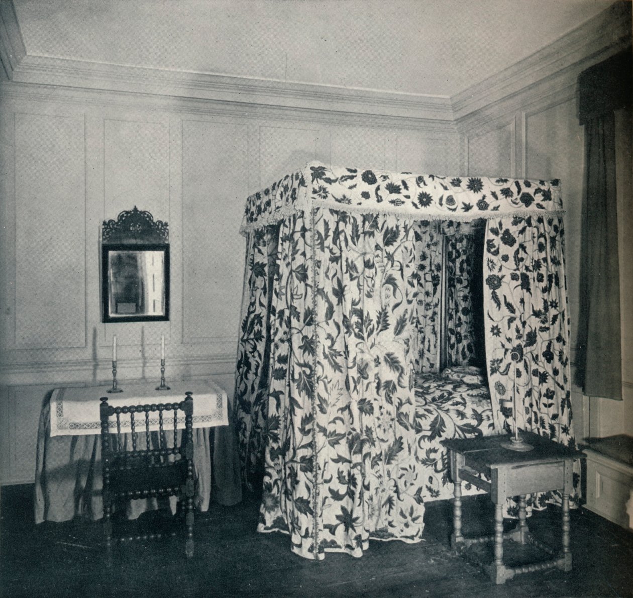Un dormitorio de la casa del Mayor Nicholas Sewall, en Secretary de Unbekannt