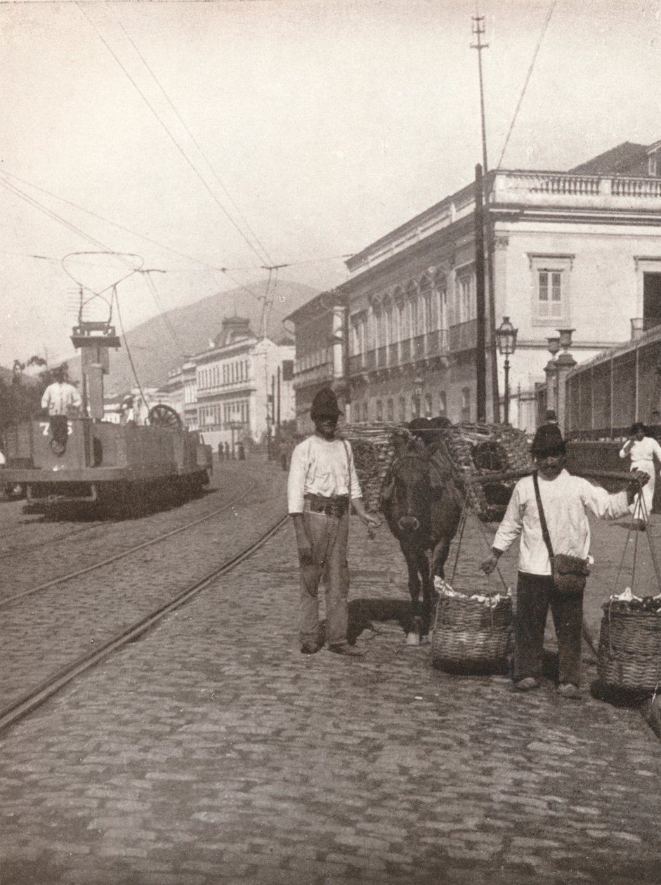 Una escena de la calle Botafogo, Río, 1914 de Unbekannt