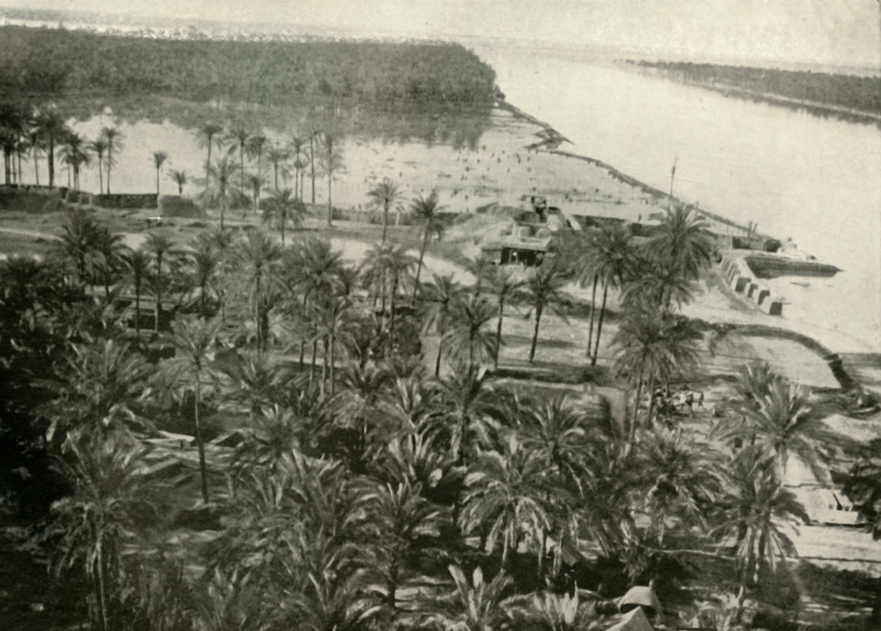Una posición británica en el río Tigris, 1919 de Unbekannt