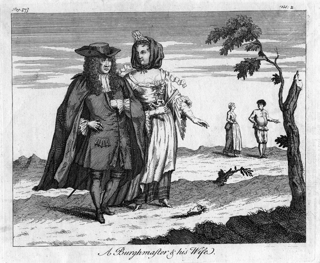 Un Burgomaestre y su Esposa, siglo XVIII de Unbekannt