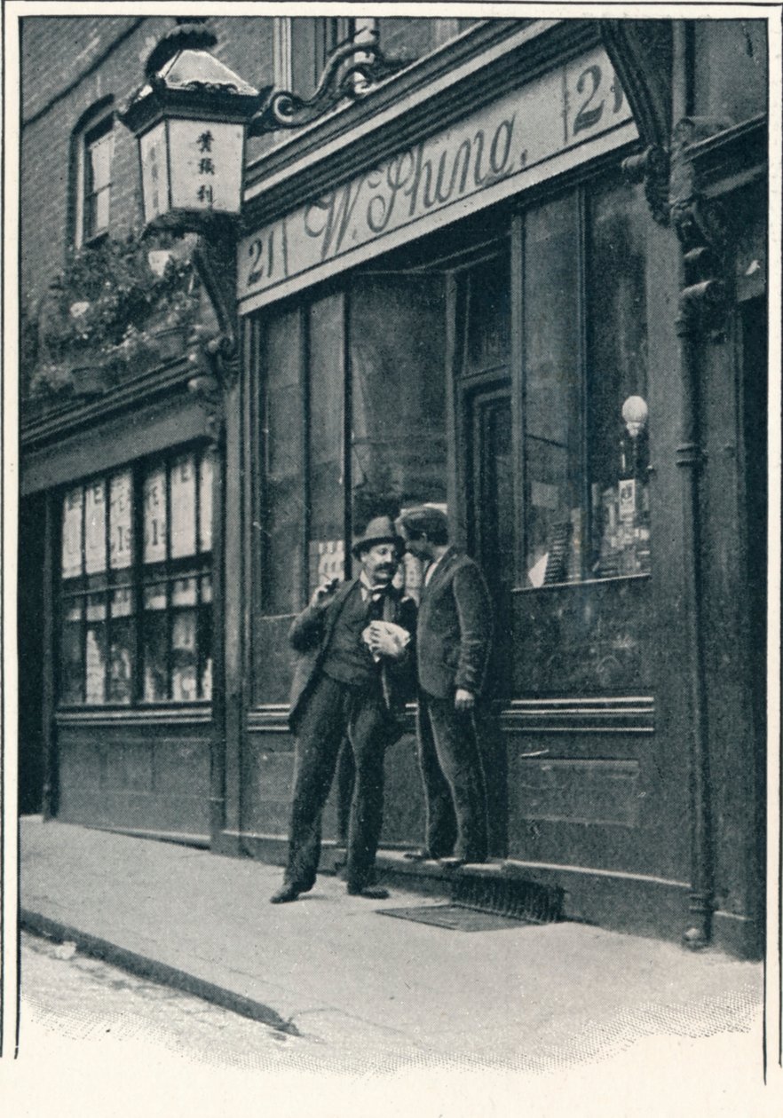 Una tienda china, Limehouse, Londres, c1900 1901 de Unbekannt
