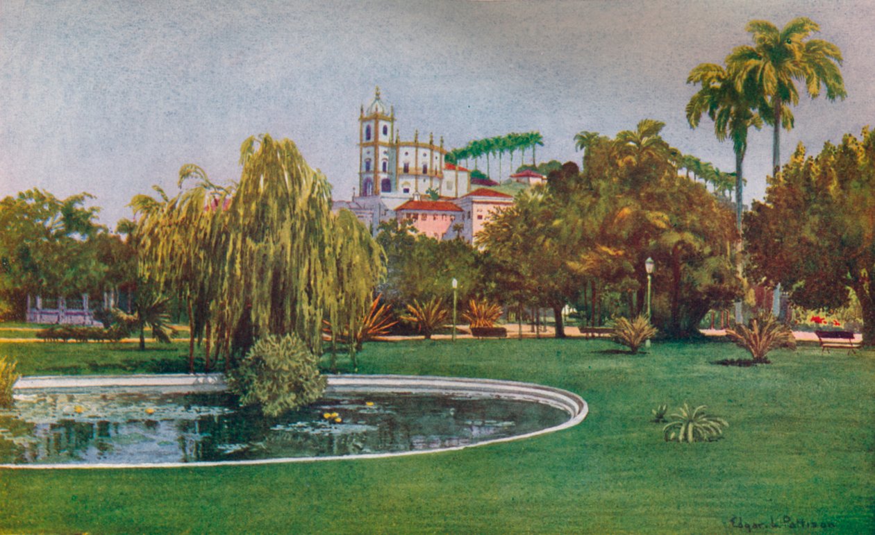 Un rincón de la Praça da Glória, 1914 de Unbekannt
