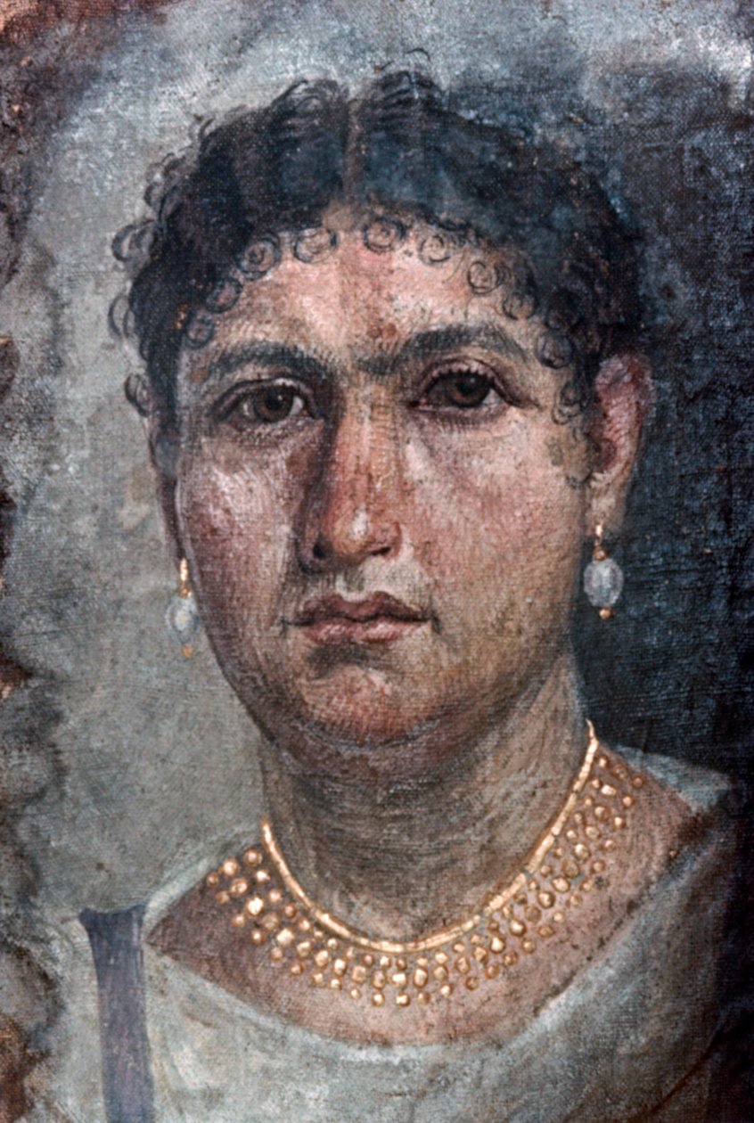 Un retrato de Fayum de Aline, también conocida como Ténos, siglo I de Unbekannt