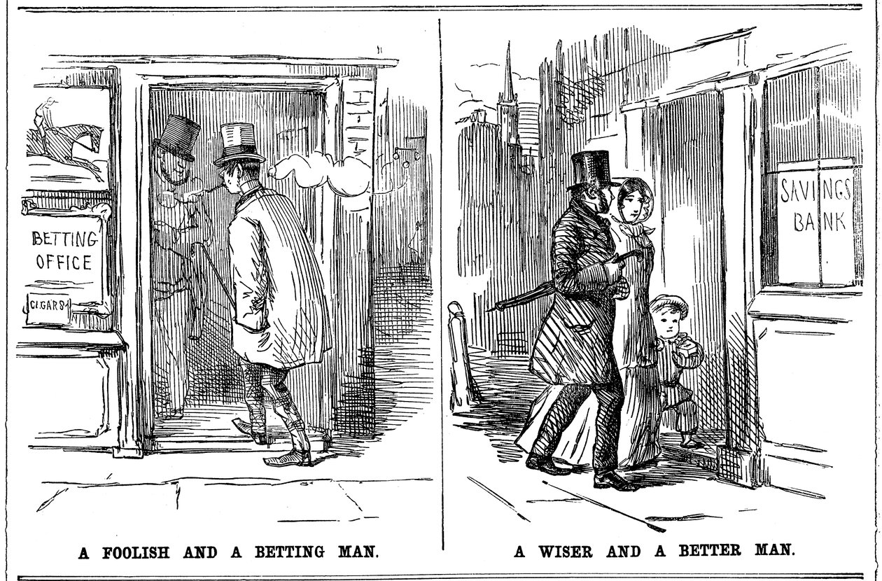 Un hombre tonto y un hombre apostador y un hombre sabio y un hombre mejor, 1852 de Unbekannt