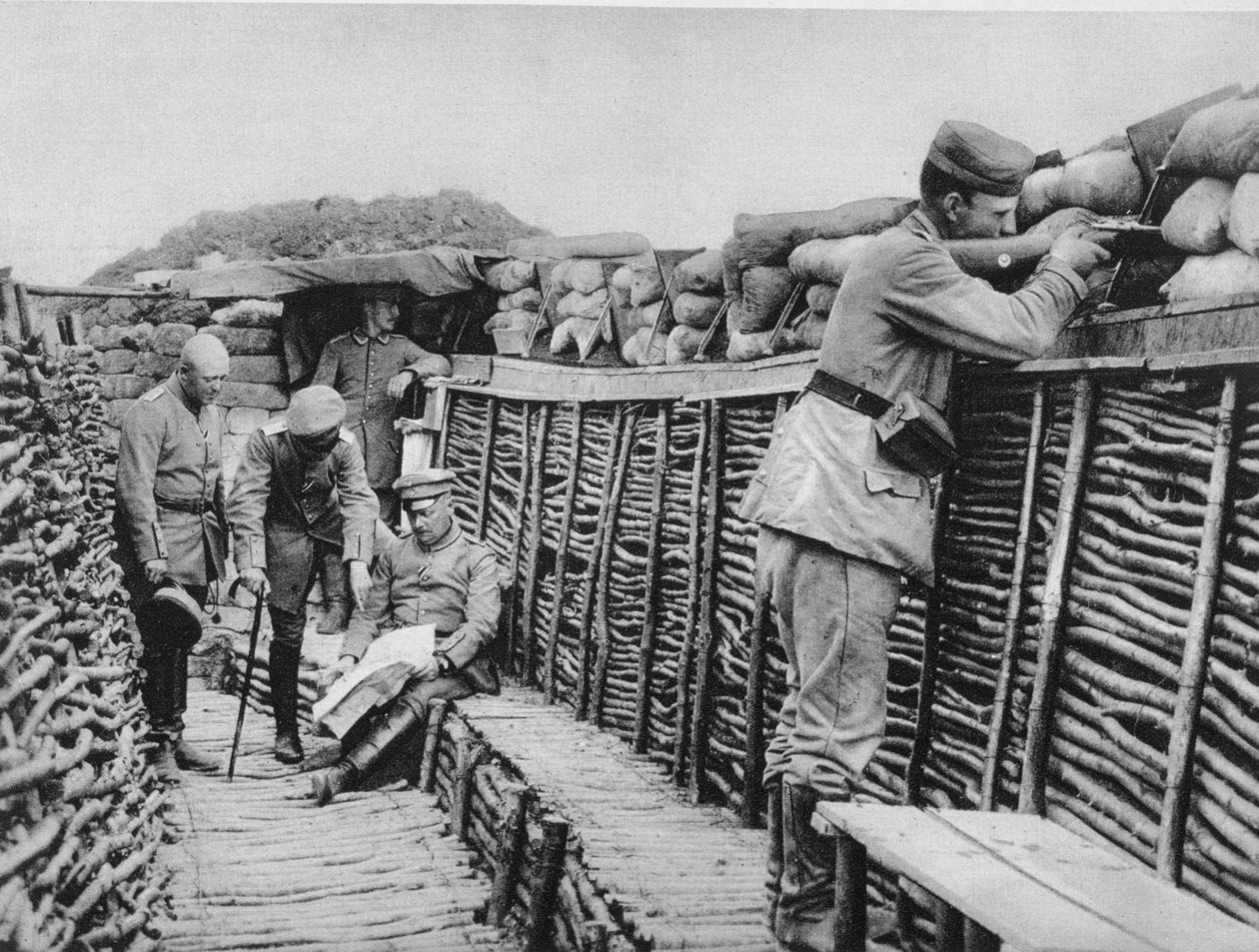 Una trinchera alemana, Primera Guerra Mundial de Unbekannt