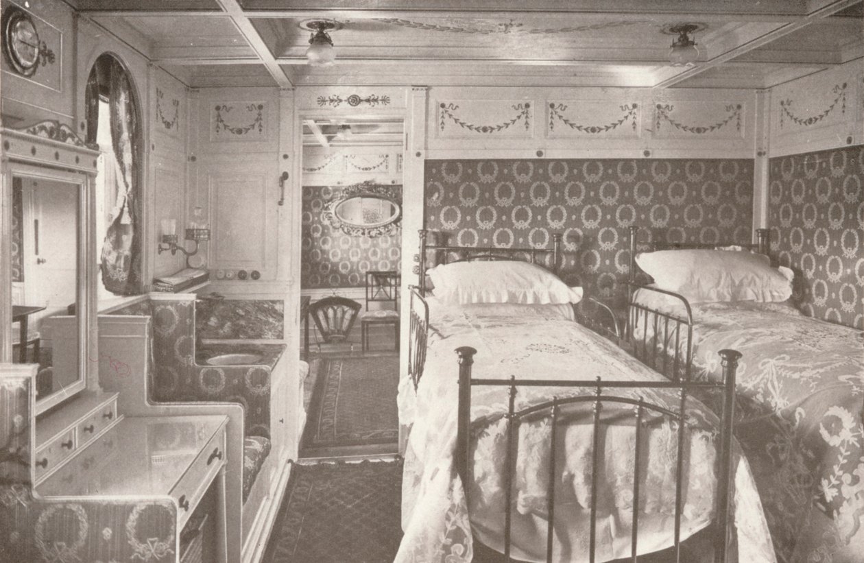 Un hogar en el mar agitado. A bordo de un correo real, 1914 de Unbekannt