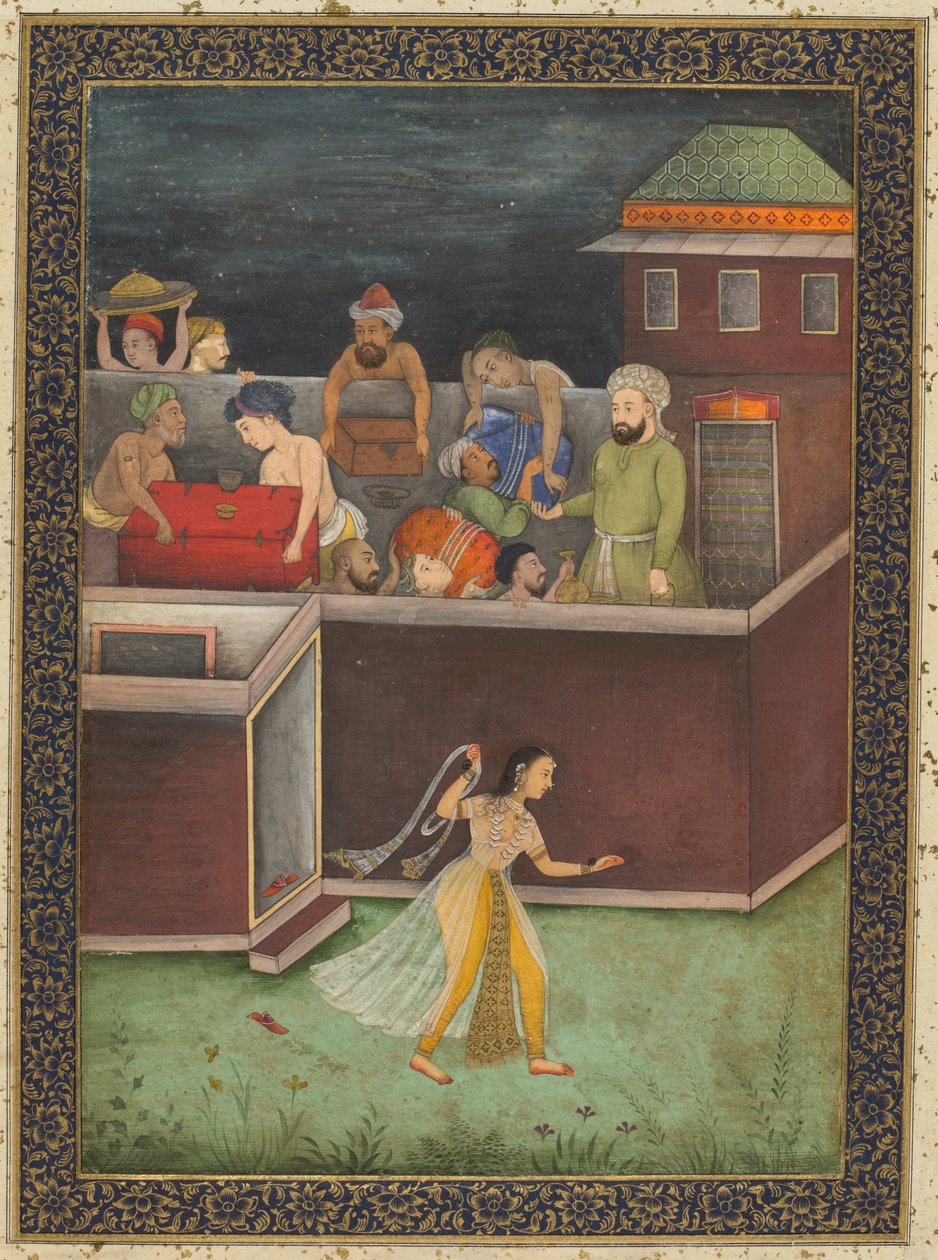 Una Casa Robada de Noche, c. 1700 de Unbekannt