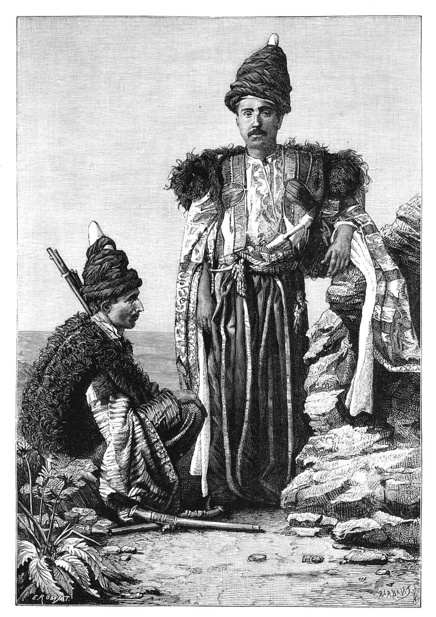 Un caballero kurdo, 1895 de Unbekannt