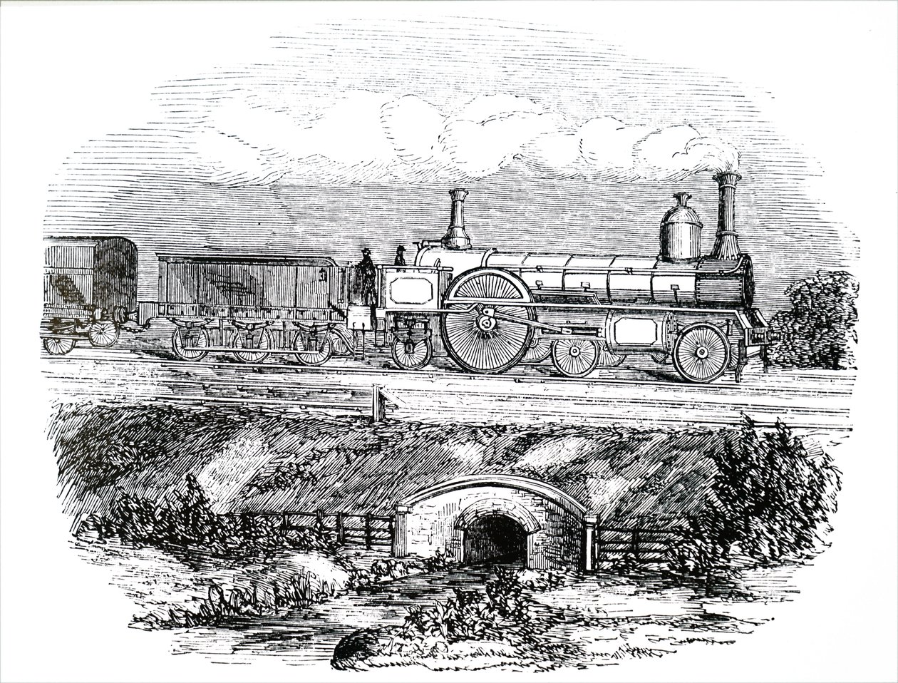 Una locomotora de pasajeros LNWR No 223 de Unbekannt