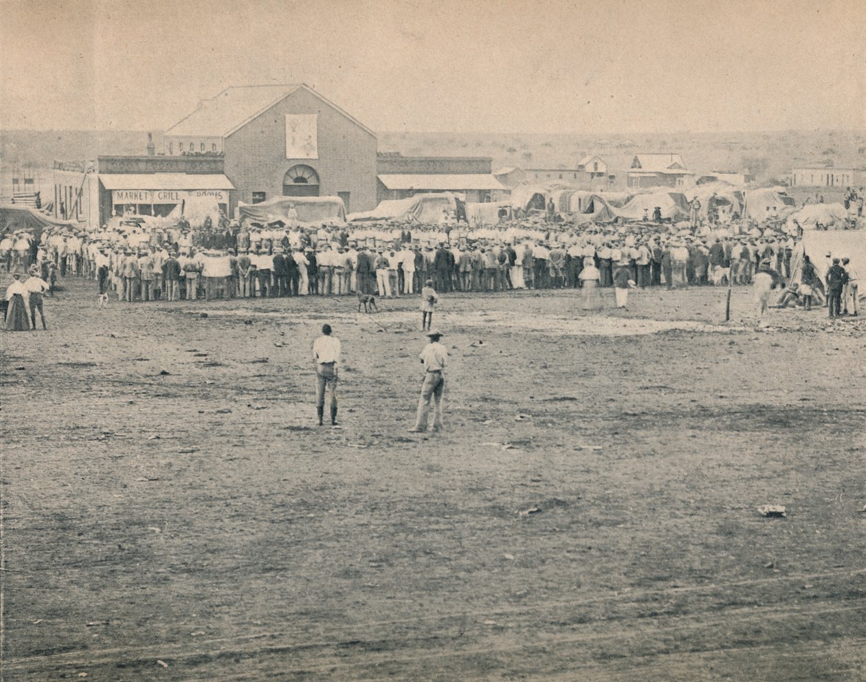 Una reunión masiva en Bulawayo, c1900 de Unbekannt