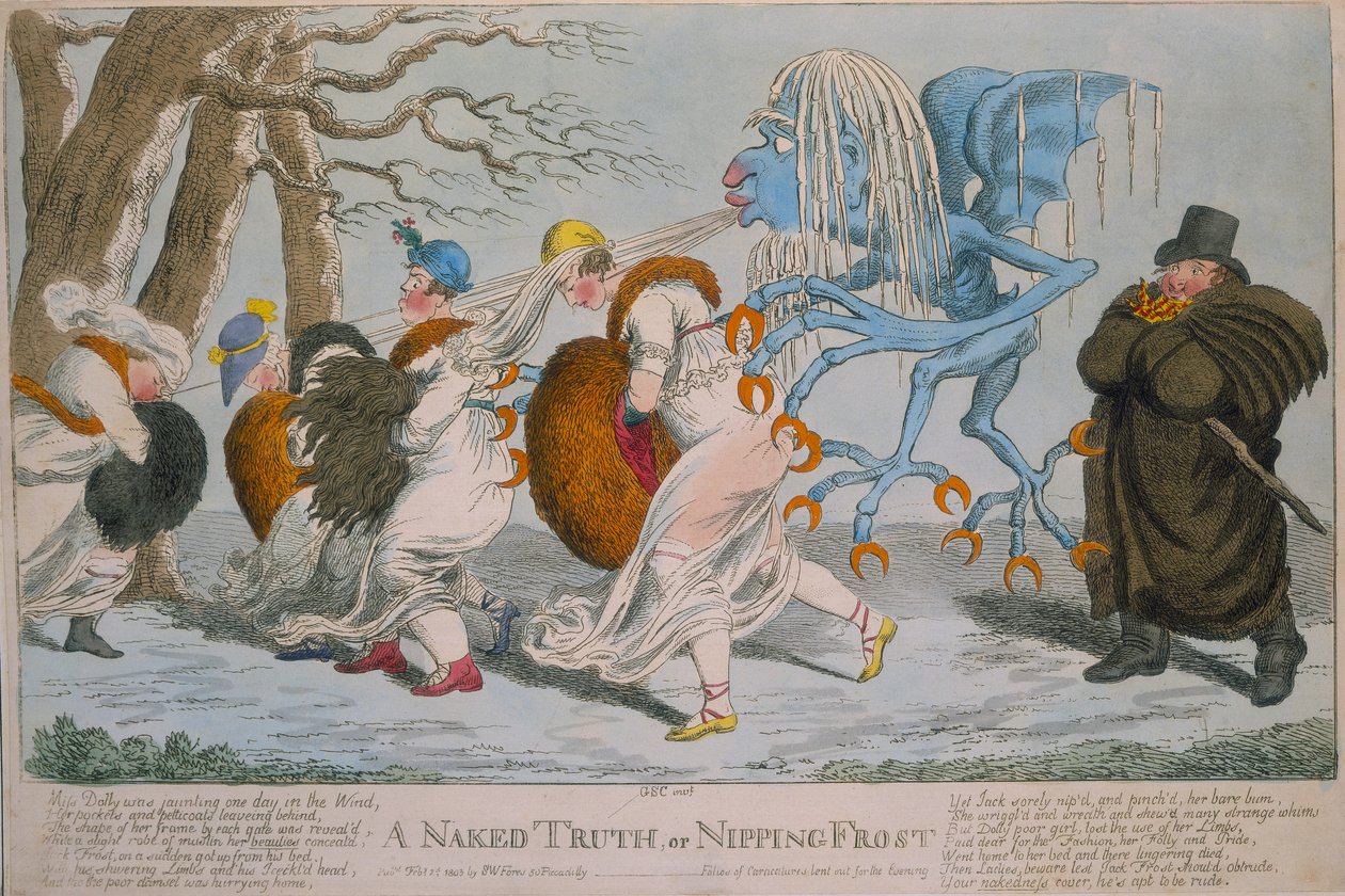 Una verdad desnuda, o escarcha mordaz, 1803 de Unbekannt