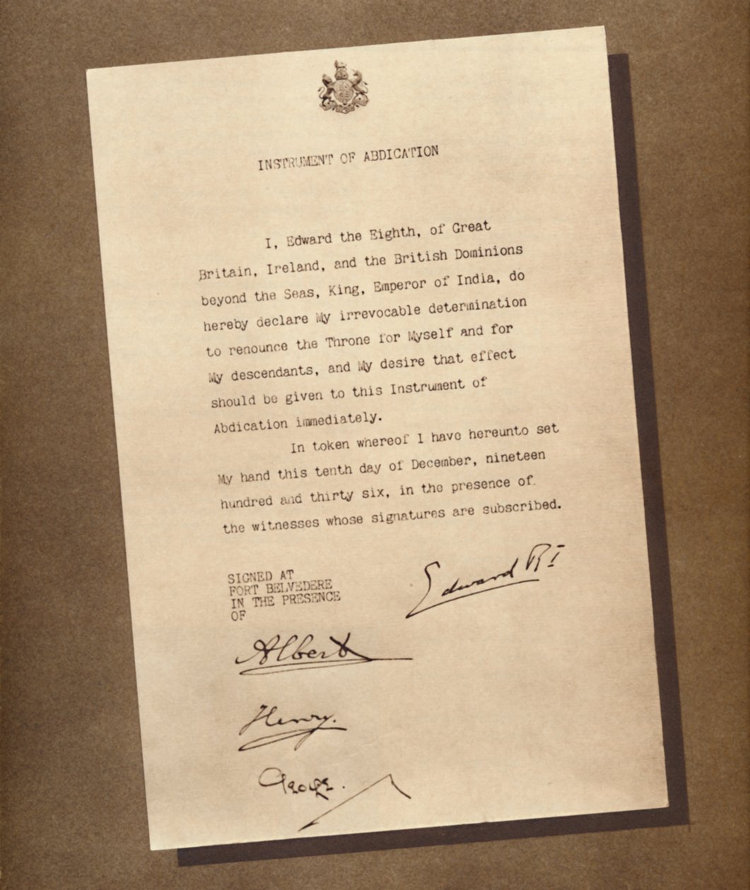 Un reinado terminado, 1936 de Unbekannt