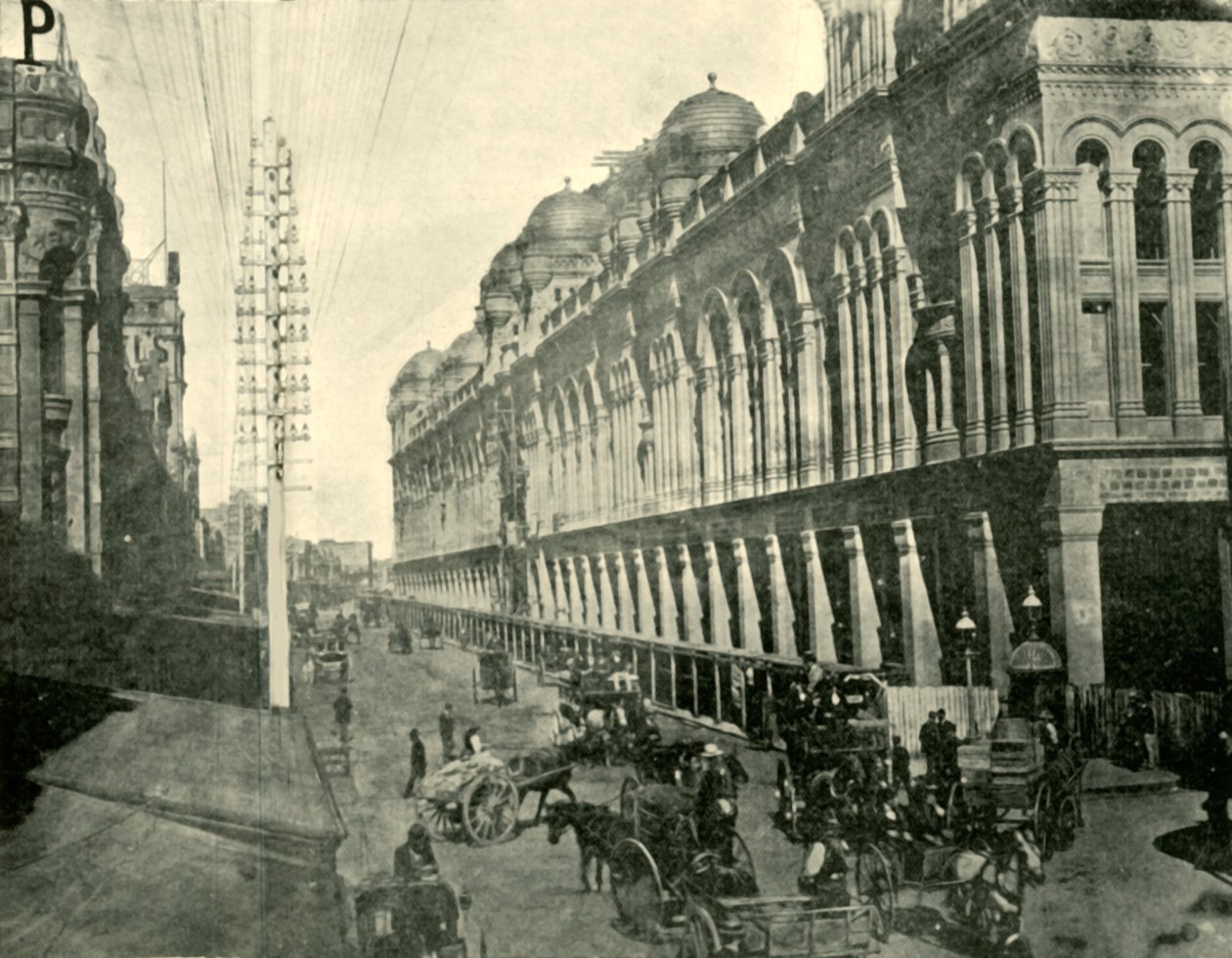 Vista de una calle de Sídney, 1901 de Unbekannt