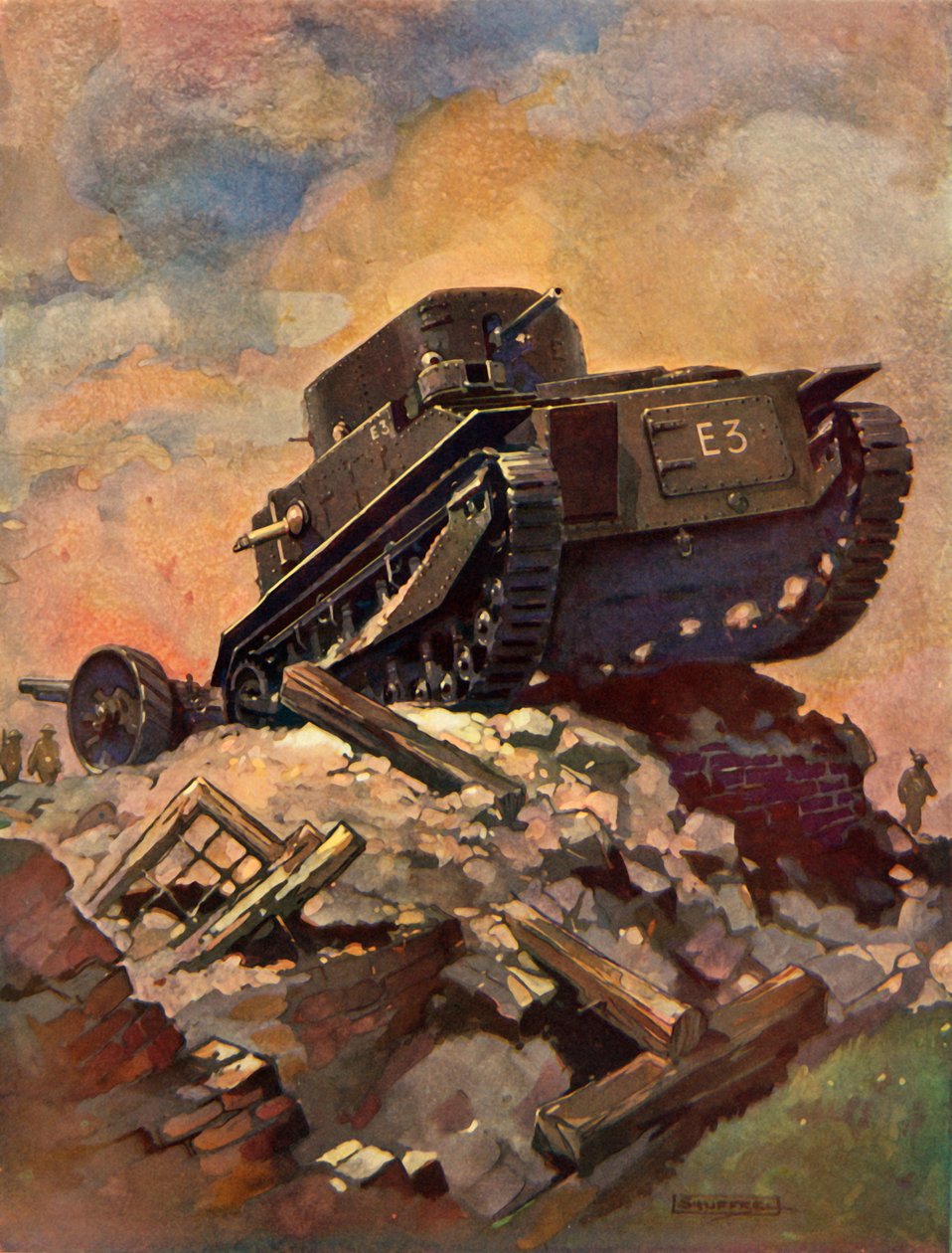 Un tanque, c1930 de Unbekannt